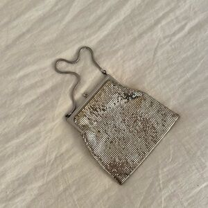 Silver Sequin Evening Bag